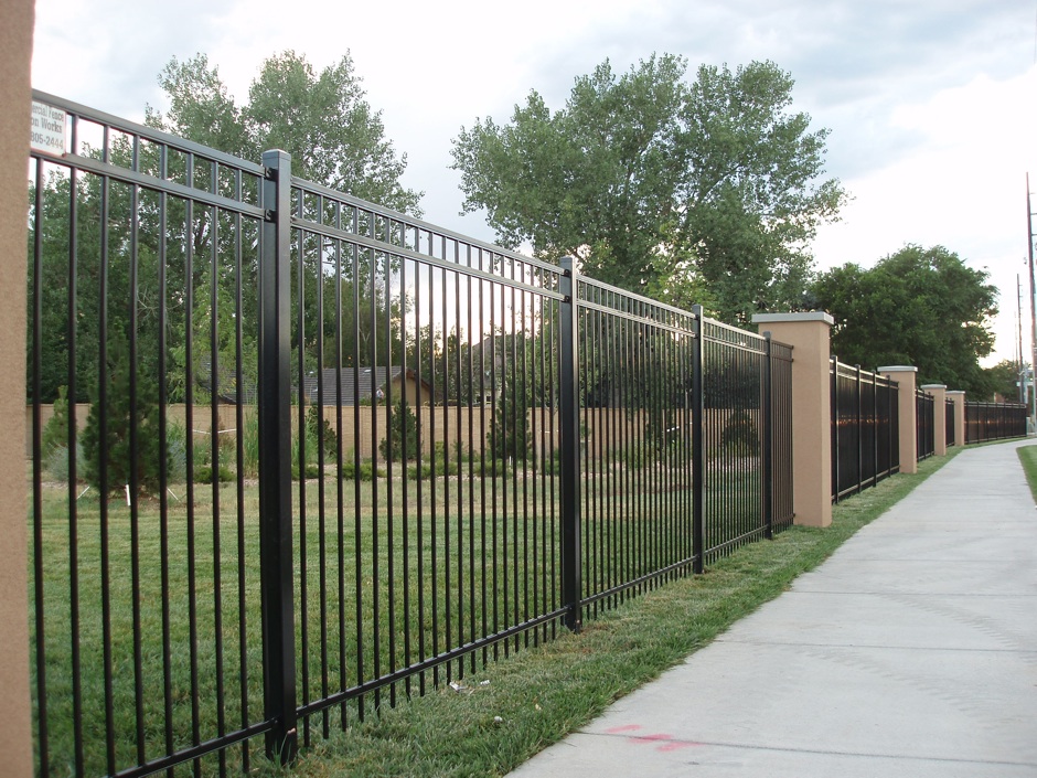 commercial wrought iron fence