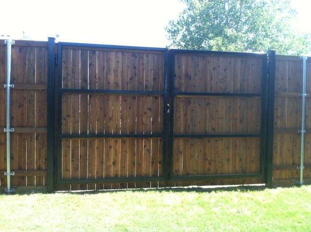 commercial wood gate