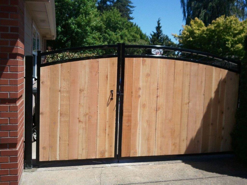 commercial wood gate